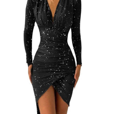New Printed Slim Fit Dresses for Women Fashion, Elegance Couture