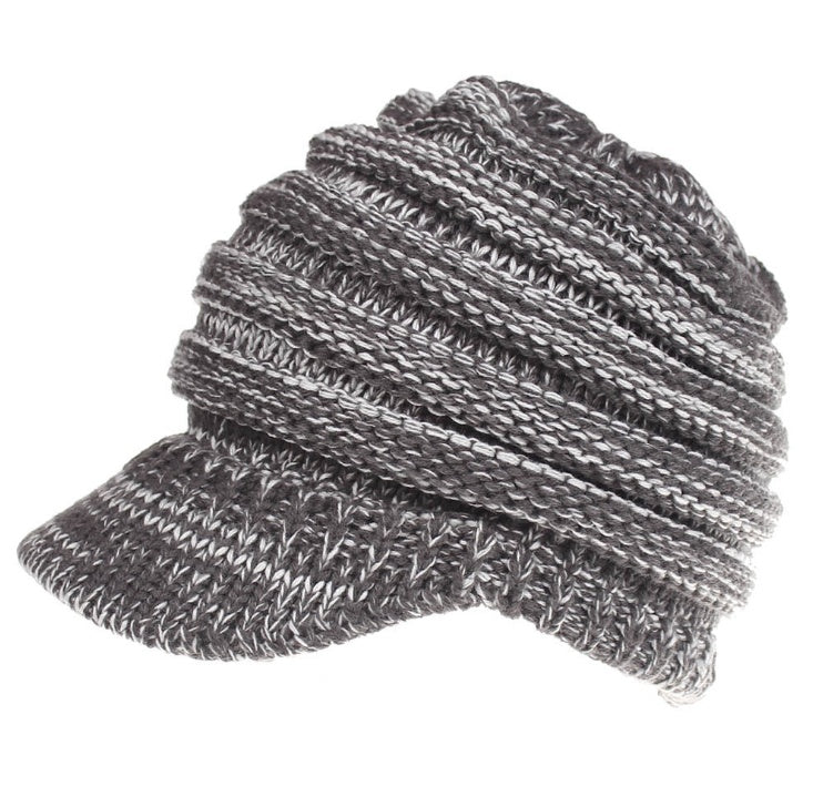 Women’s Ponytail Beanie Winter Knitted Warm Hat, Elegance Couture