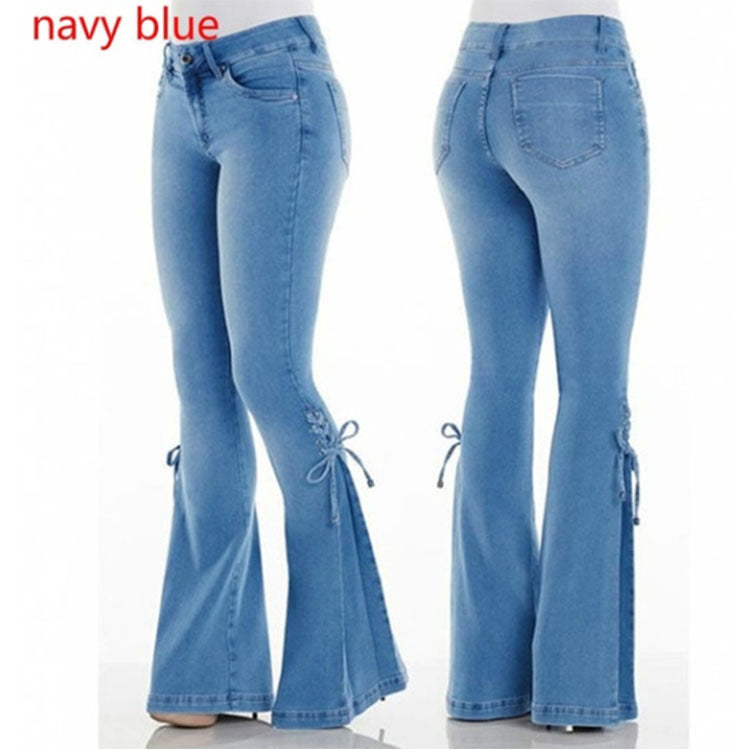 Women’s Mid-Waist Stretch Denim Jeans for Everyday Wear, Elegance Couture