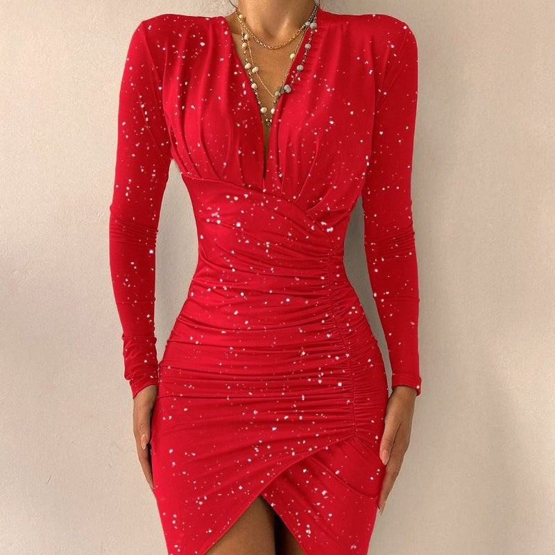New Printed Slim Fit Dresses for Women Fashion, Elegance Couture