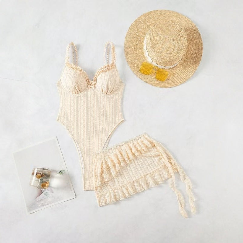 Women’s Skirt and Jumpsuit Swimwear Set, Elegance Couture